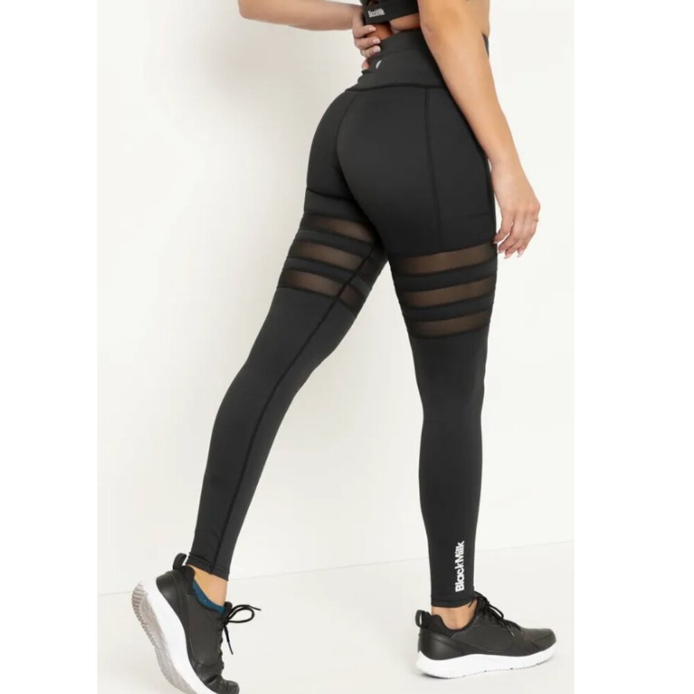 BlackMilk Sporty Stripes HW Ninja Pants
